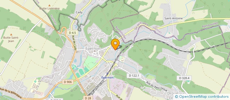 localisation de l'entreprise SARL UNIPERSONNELLE POUR MON CHIEN OU CHAT.FR à EPERNON
