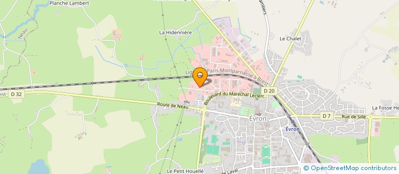 localisation de l'entreprise SARL UNIPERSONNELLE RAMELLA P à EVRON