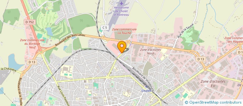 localisation de l'entreprise SARL UNIPERSONNELLE RELAIS DES PRAIRIES à CHOLET