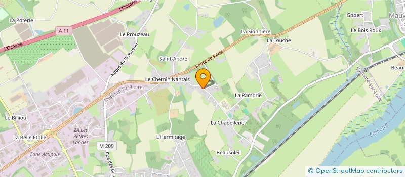 localisation de l'entreprise SARL UNIPERSONNELLE ROSSIGNOL à THOUARE-SUR-LOIRE