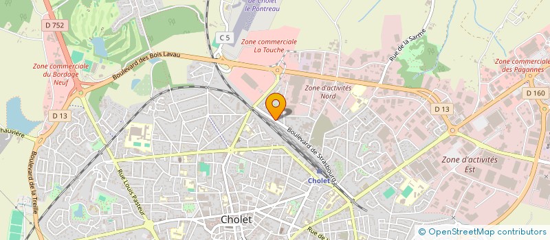 localisation de l'entreprise SARL UNIPERSONNELLE TRANSMISSION PLUS  CHOLET