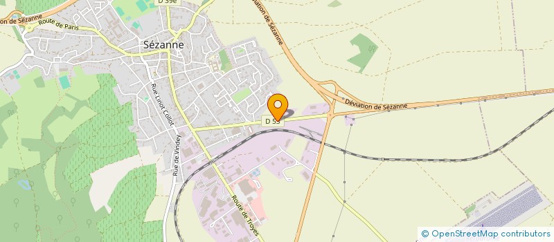 localisation de l'entreprise SARL UNIPERSONNELLE TRANSPNEUS à SEZANNE