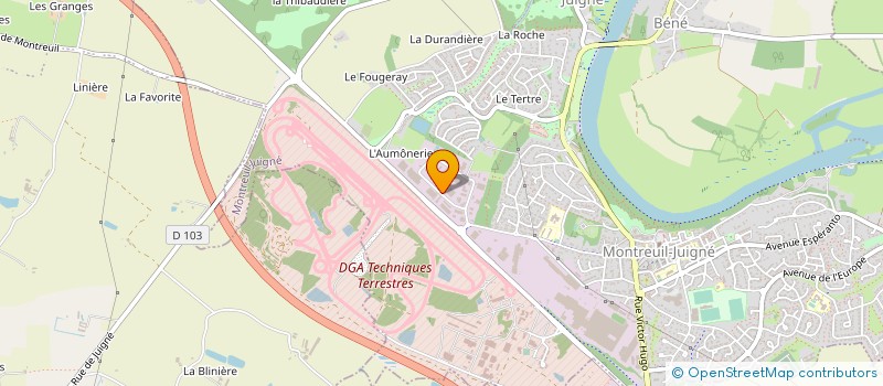 localisation de l'entreprise SARL UNIPERSONNELLE USITEC à MONTREUIL-JUIGNE