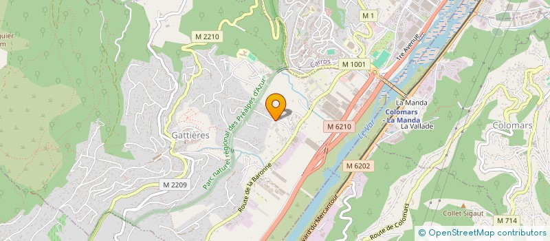 localisation de l'entreprise SARL UNIVERS AMBULANCES à GATTIERES