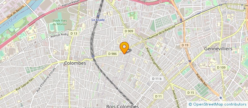 localisation de l'entreprise SARL UNIVERS PRESSING à COLOMBES