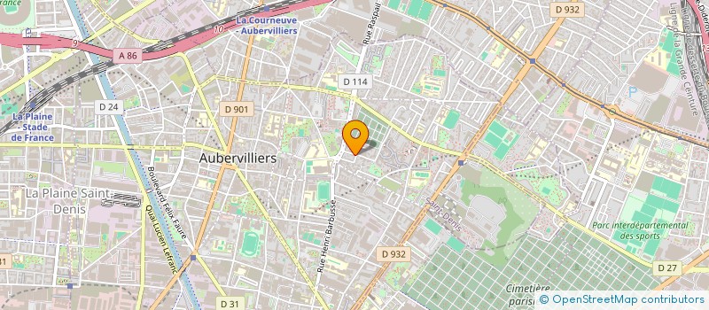 localisation de l'entreprise SARL UNIVERSEL à AUBERVILLIERS