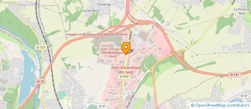 localisation de l'entreprise SARL URBAN 79 à CHAMPNIERS