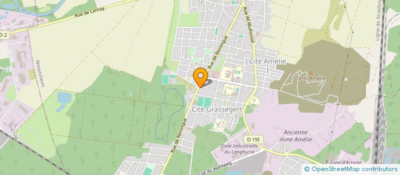 localisation de l'entreprise SARL URET  WITTELSHEIM