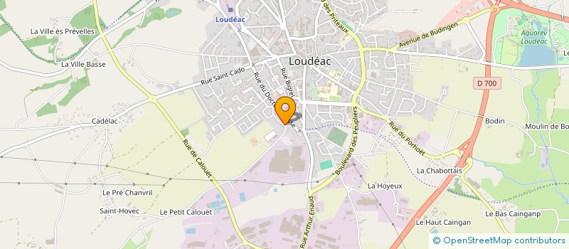 localisation de l'entreprise SARL URVOY MARCEL ET DOMINIQUE à LOUDEAC