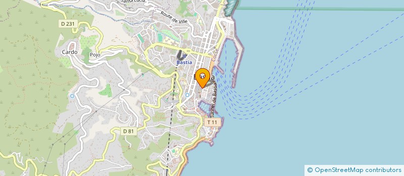 localisation de l'entreprise SARL URZIALE à BASTIA