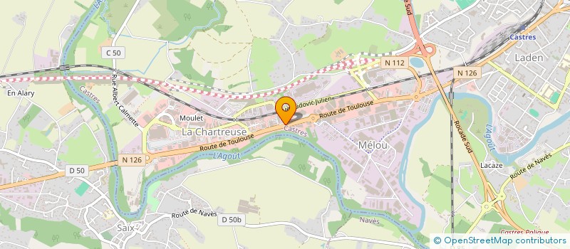 localisation de l'entreprise SARL V.A.C  CASTRES