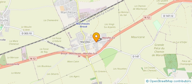 localisation de l'entreprise SARL V.A.C à BROUE