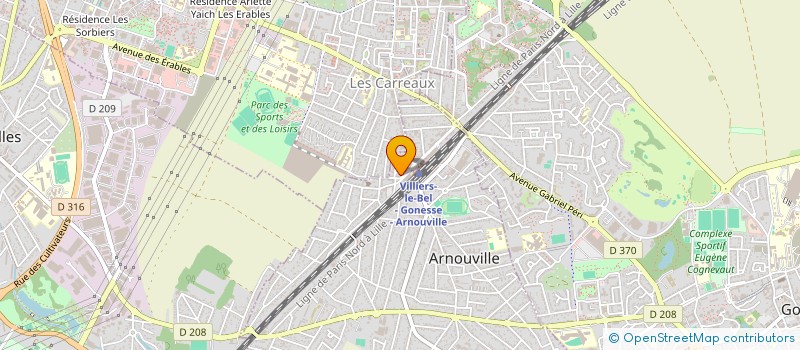 localisation de l'entreprise SARL V.BELLE  ARNOUVILLE