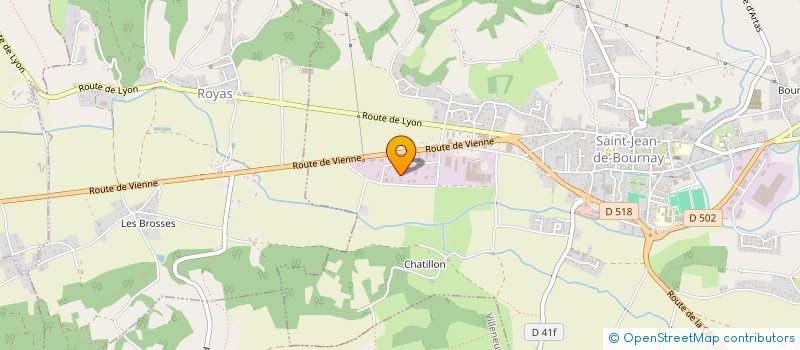 localisation de l'entreprise SARL V.C.I.  SAINT-JEAN-DE-BOURNAY