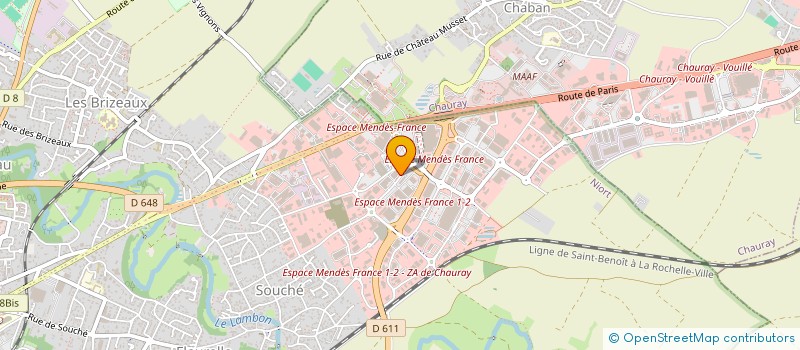 localisation de l'entreprise SARL V D V à NIORT