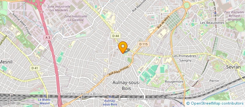 localisation de l'entreprise SARL V.G.P. à AULNAY SOUS BOIS
