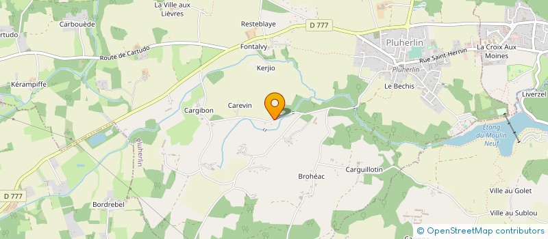 localisation de l'entreprise SARL V.H.C. HUMEAU IMMOBILIER  PLUHERLIN