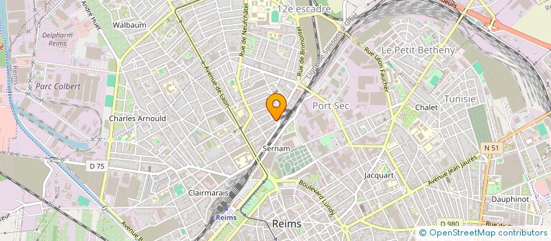 localisation de l'entreprise SARL V.I.T.E.  REIMS