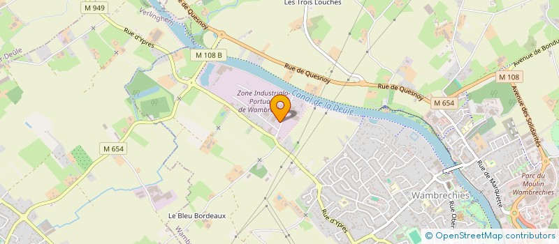 localisation de l'entreprise SARL V.M.D à WAMBRECHIES