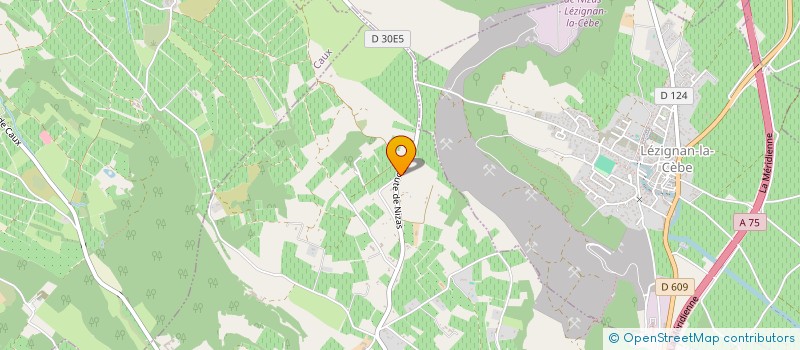 localisation de l'entreprise SARL V & P  PEZENAS