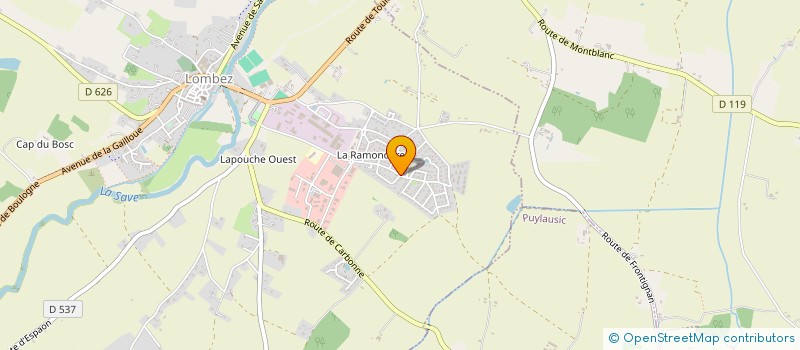 localisation de l'entreprise SARL V.P. ART & DECOR'  LOMBEZ