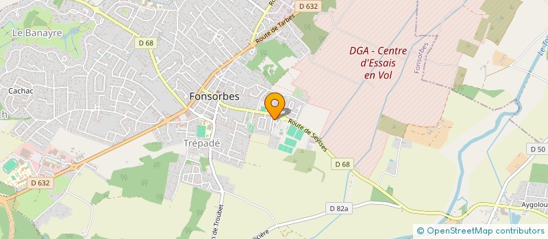 localisation de l'entreprise SARL V.R.CARRELAGE  FONSORBES