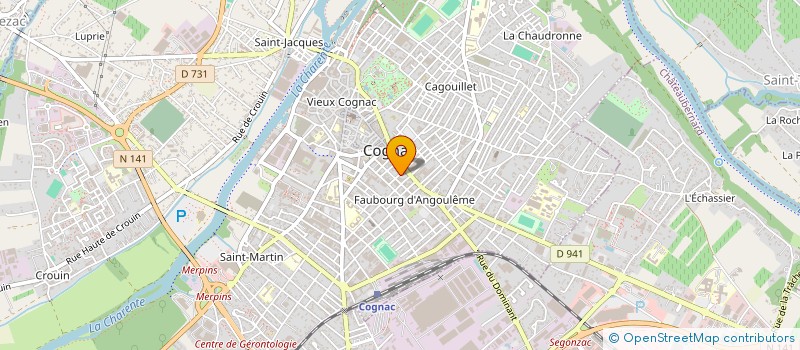 localisation de l'entreprise SARL V.ROY à COGNAC