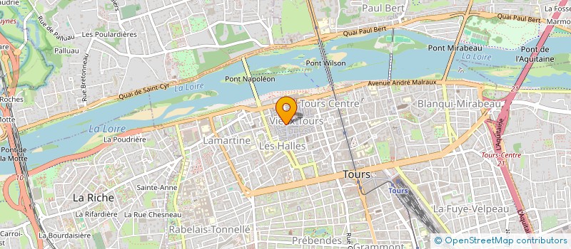 localisation de l'entreprise SARL V.T.  TOURS