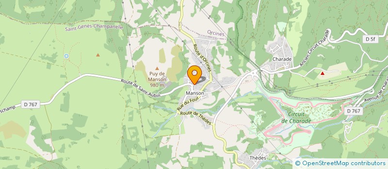 localisation de l'entreprise SARL VAC  SAINT-GENES-CHAMPANELLE