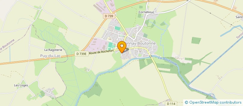 localisation de l'entreprise SARL  VACANCES LAUREANNE  TONNAY-BOUTONNE