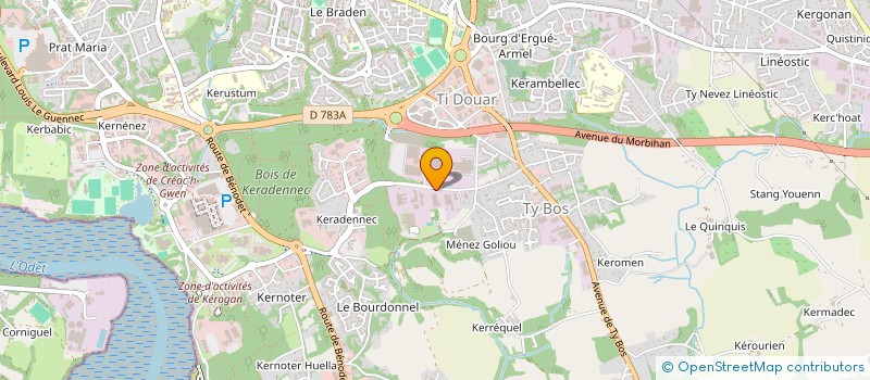 localisation de l'entreprise SARL VAFAB à QUIMPER