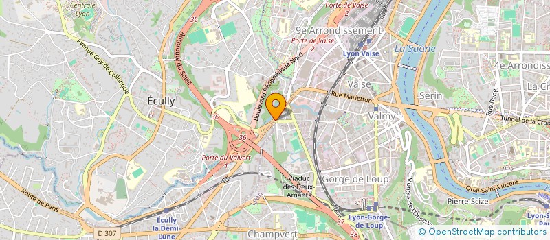 localisation de l'entreprise SARL VAISE ELECTROMENAGER  LYON