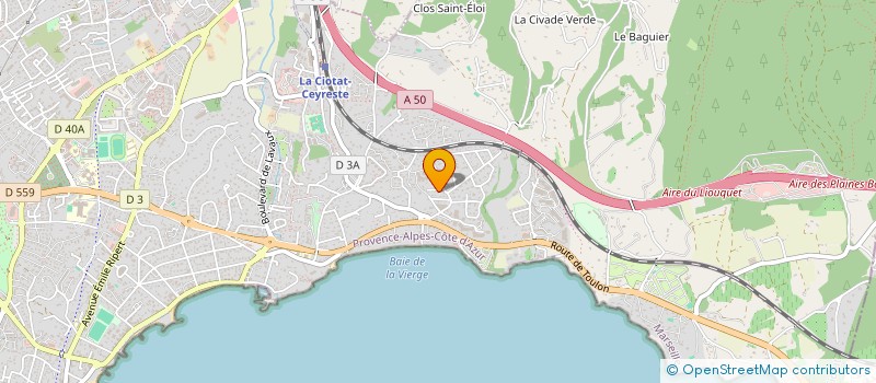 localisation de l'entreprise SARL VAL METEOR à LA CIOTAT