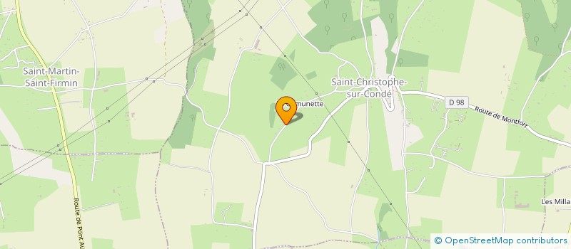 localisation de l'entreprise SARL VALAUNEY V.M.T.P  SAINT-CHRISTOPHE-SUR-CONDE