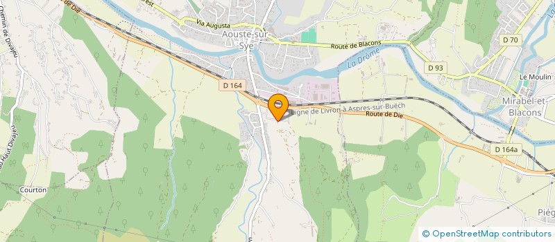 localisation de l'entreprise SARL VALDROME CHAUFFAGE à AOUSTE-SUR-SYE