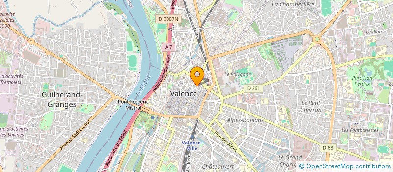 localisation de l'entreprise SARL VALENCE COURTAGE  VALENCE