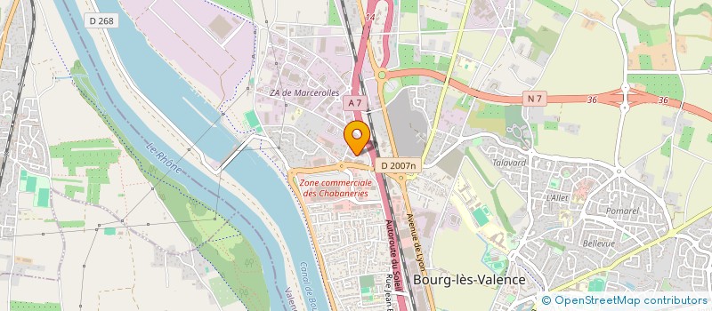 localisation de l'entreprise SARL VALENCE DEPANNAGES à BOURG-LES-VALENCE