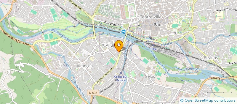 localisation de l'entreprise SARL VALENTIN à PAU