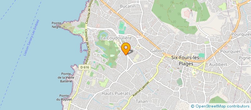 localisation de l'entreprise SARL VALENTIN à SIX-FOURS-LES-PLAGES