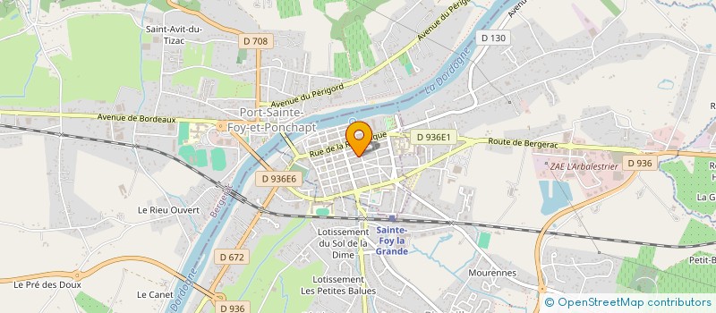 localisation de l'entreprise SARL VALENTIN  SAINTE-FOY-LA-GRANDE