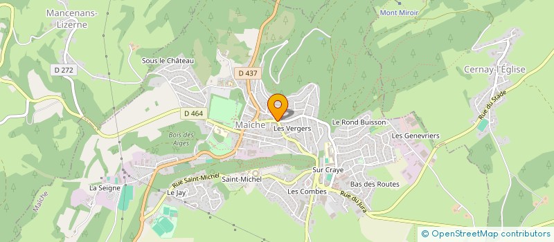 localisation de l'entreprise SARL VALENTIN PERDRIZET  MAICHE