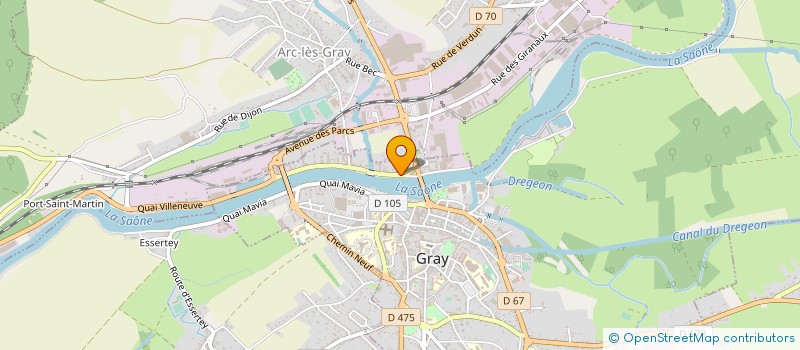 localisation de l'entreprise SARL VALERIE à GRAY