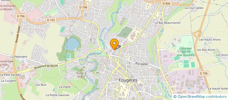 localisation de l'entreprise SARL VALERIE CUIRS  FOUGERES