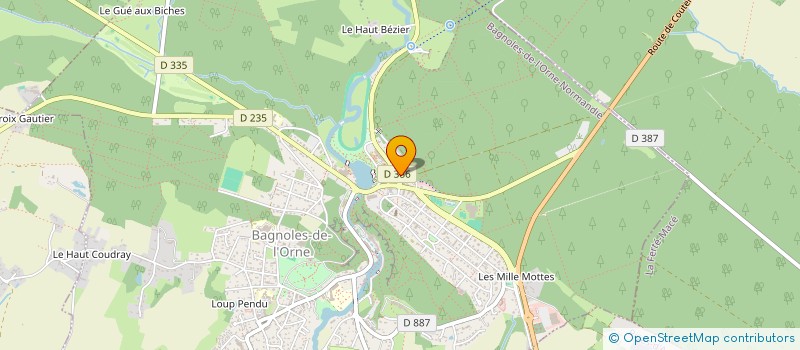 localisation de l'entreprise SARL VALERIE SERVEL à BAGNOLES DE L'ORNE NORMANDIE