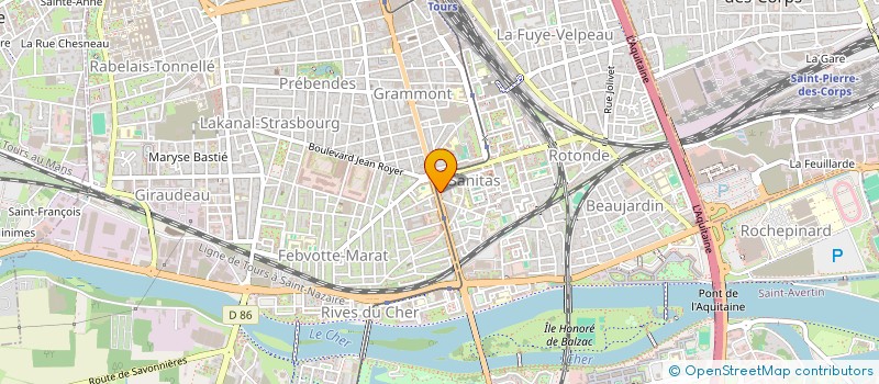 localisation de l'entreprise SARL VALHUGO  TOURS