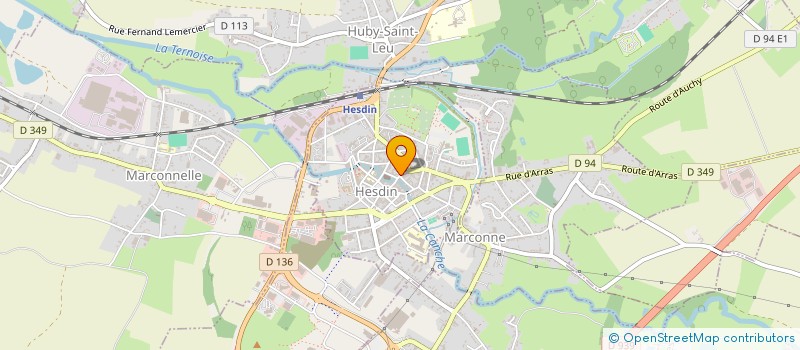 localisation de l'entreprise SARL VALLE FLEURIE  HESDIN