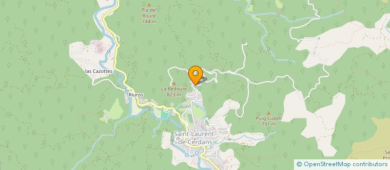 localisation de l'entreprise SARL VALLEE VERTE CONSTRUCTIONS  SAINT-LAURENT-DE-CERDANS