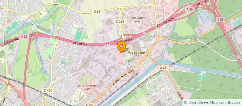 localisation de l'entreprise SARL VALLET  ILLZACH