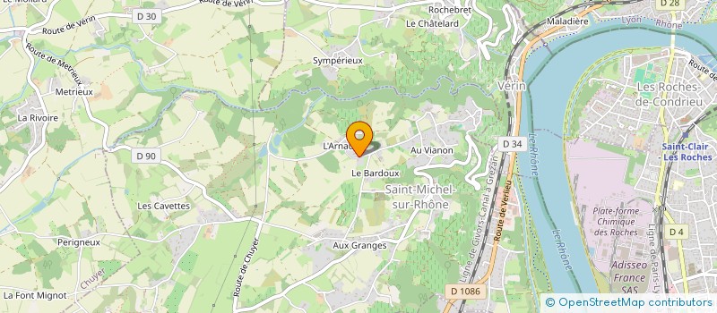 localisation de l'entreprise SARL VALLIN FRERES  SAINT-MICHEL-SUR-RHONE
