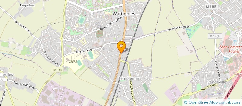 localisation de l'entreprise SARL VALMO QS  WATTIGNIES